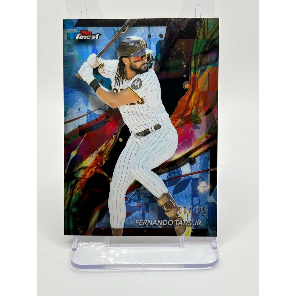 2024 Topps Finest Fernando Tatis Jr Sky Blue Refractor 66/325 San Diego Padres